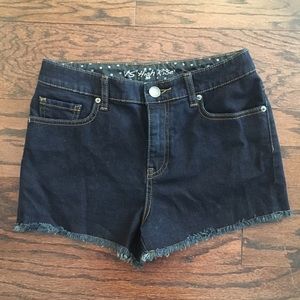 VS dark high waisted shorts